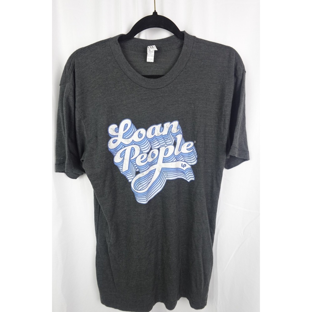 Loan People Graphic‎ Tee Shirt American Apparel M Soft Gray Finance Meme